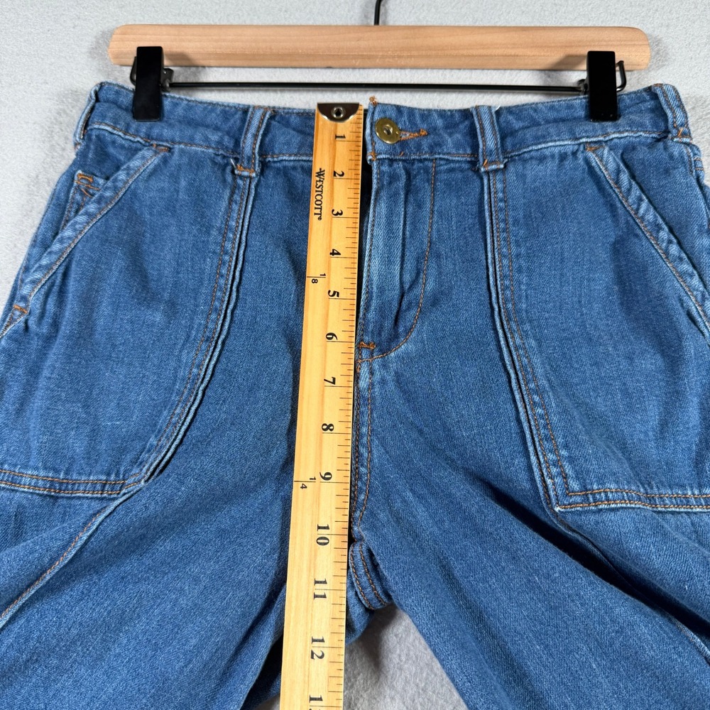 Pilcro and the Letterpress Anthropologie Wide Leg Seam Detail Jeans Blue 28 - Picture 11 of 16